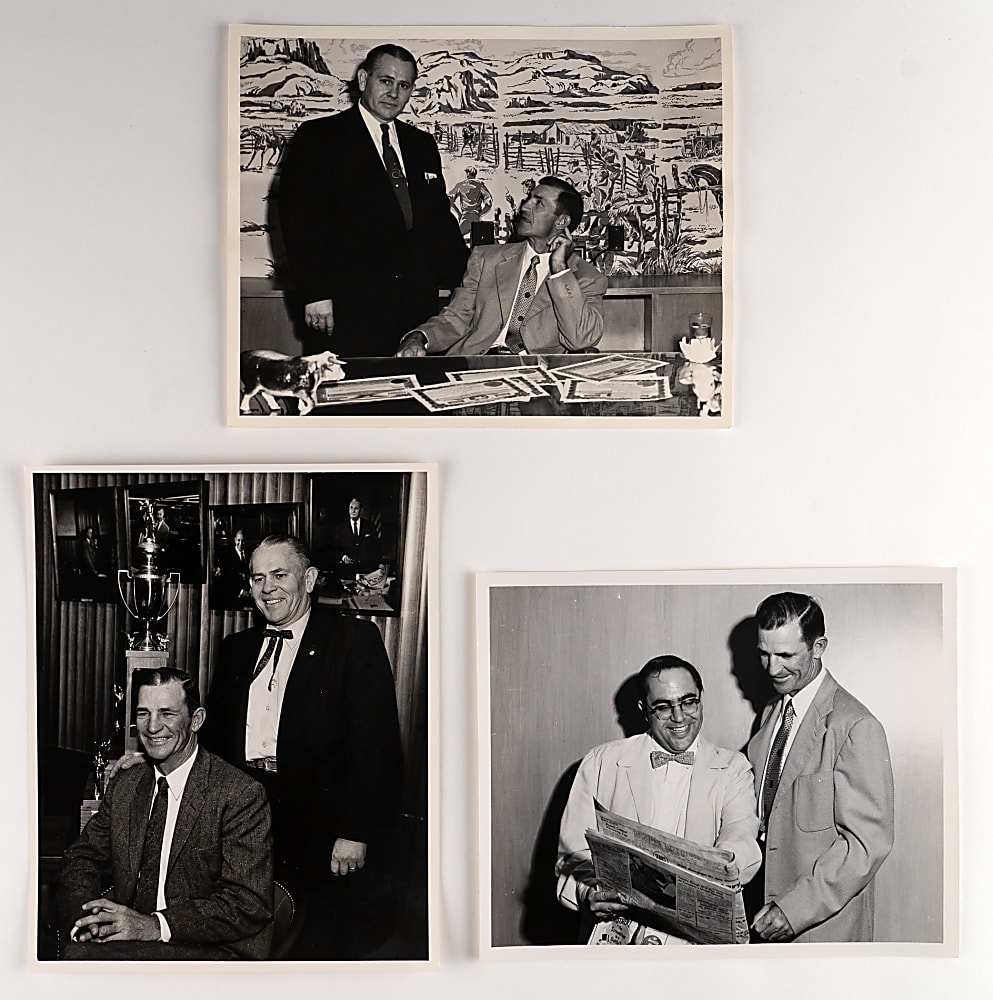 Sammy Baugh Photo Collection (7) Including (4) Signed Examples