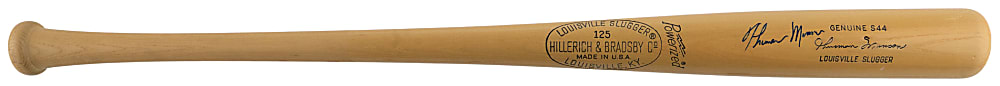 Thurman Munson Single-Signed Bat with Full Beckett LOA