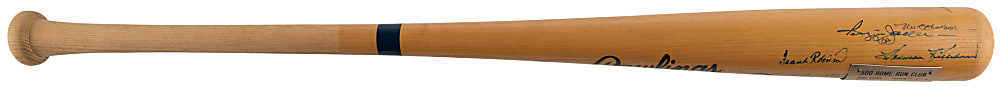 500 Home Run Club Multi-Signed Bat with (11) Signatures Including Mickey Mantle "536", Ted Williams, Hank Aaron, Willie Mays - Full JSA
