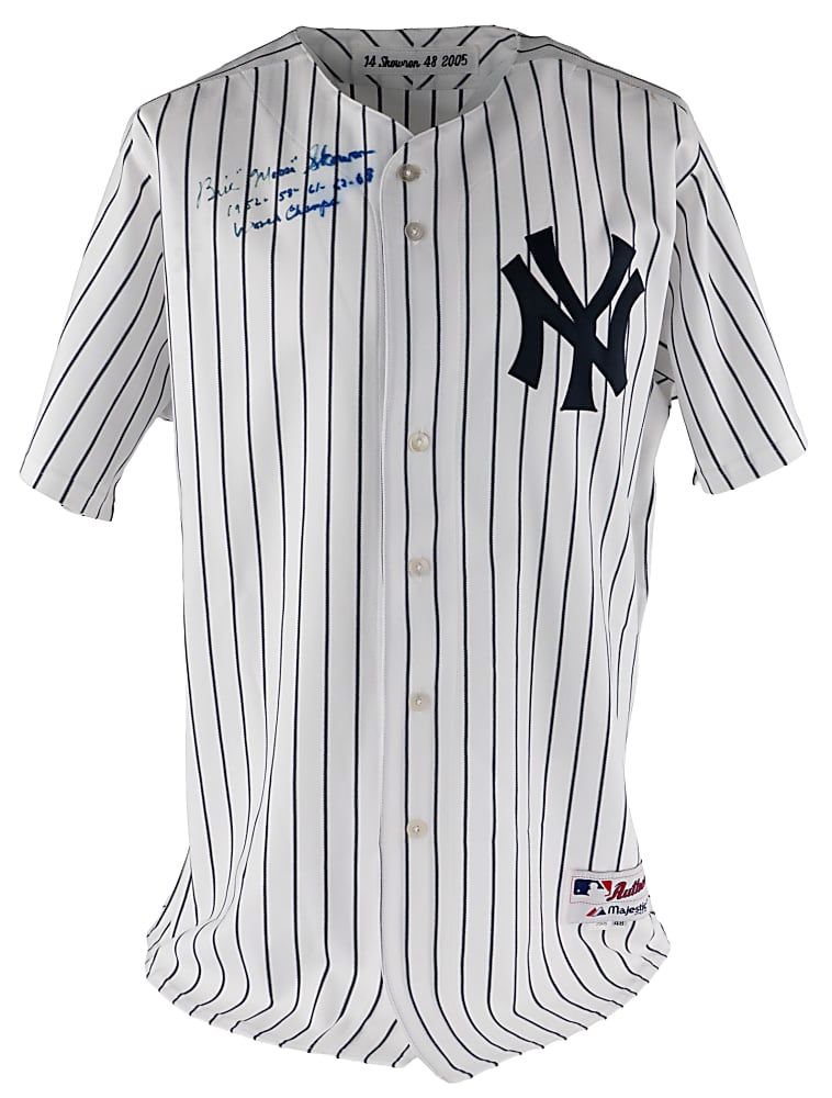 2005 Moose Skowron New York Yankees Old Timer's Signed Game-Used Uniform