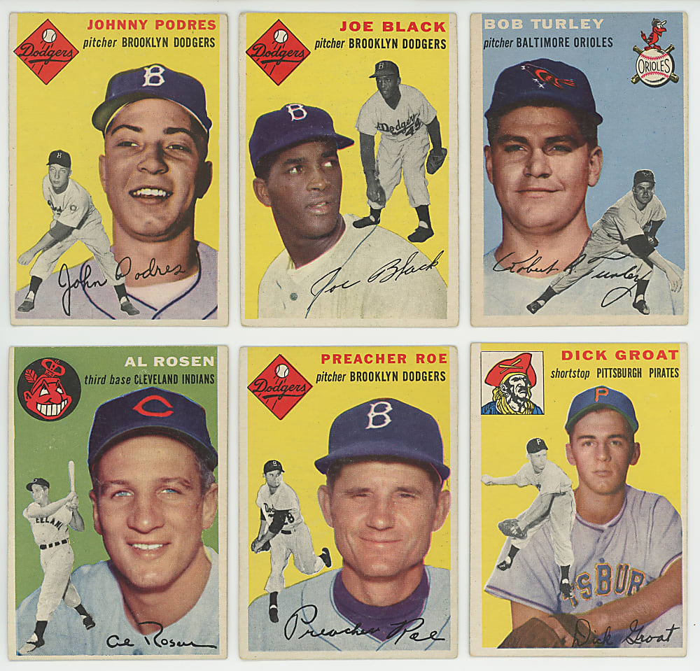 1954 Topps Near Complete Set (228/250)
