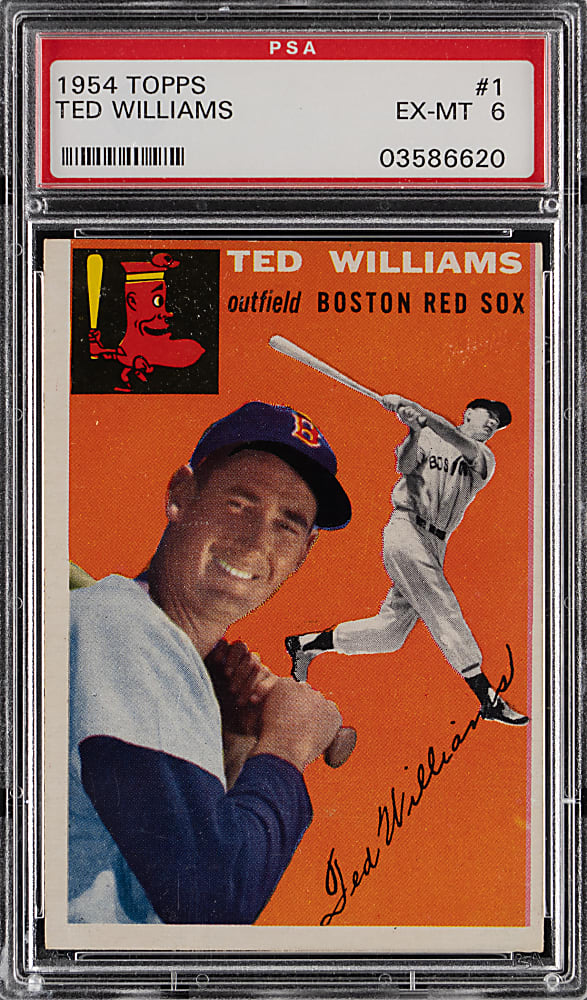1954 Topps #1 Ted Williams PSA EX-MT 6