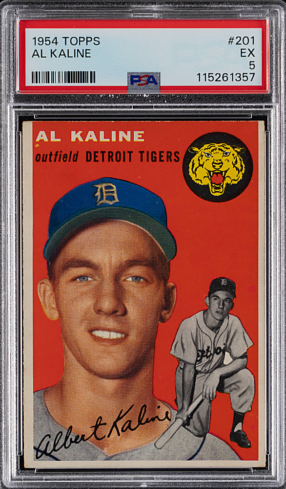 1954 Topps #201 Al Kaline Rookie PSA EX 5