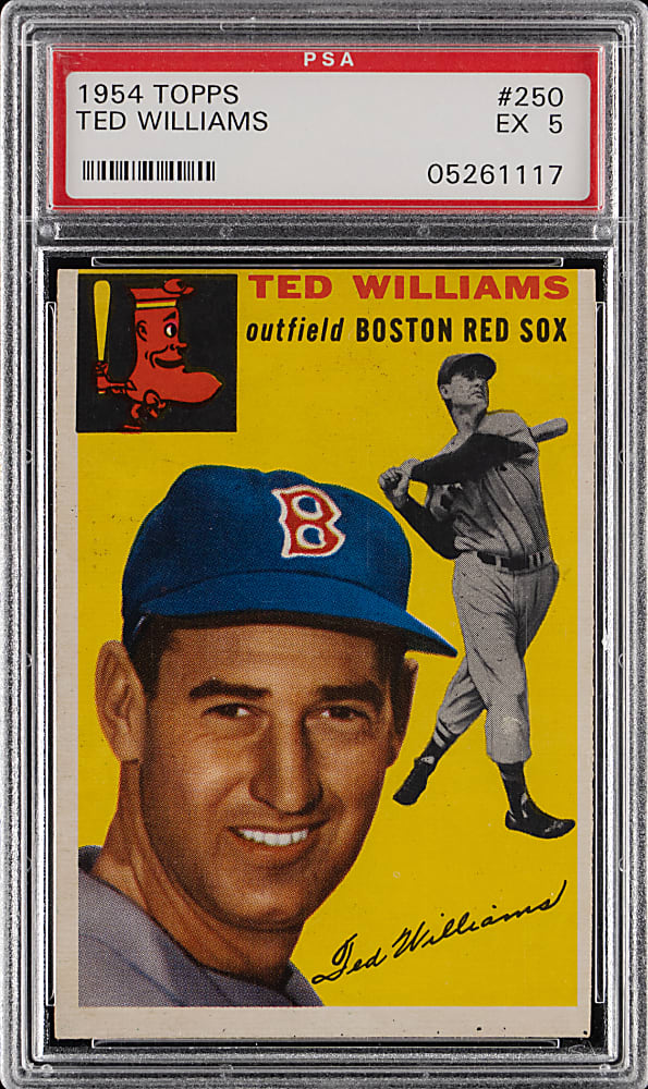 1954 Topps #250 Ted Williams PSA EX 5