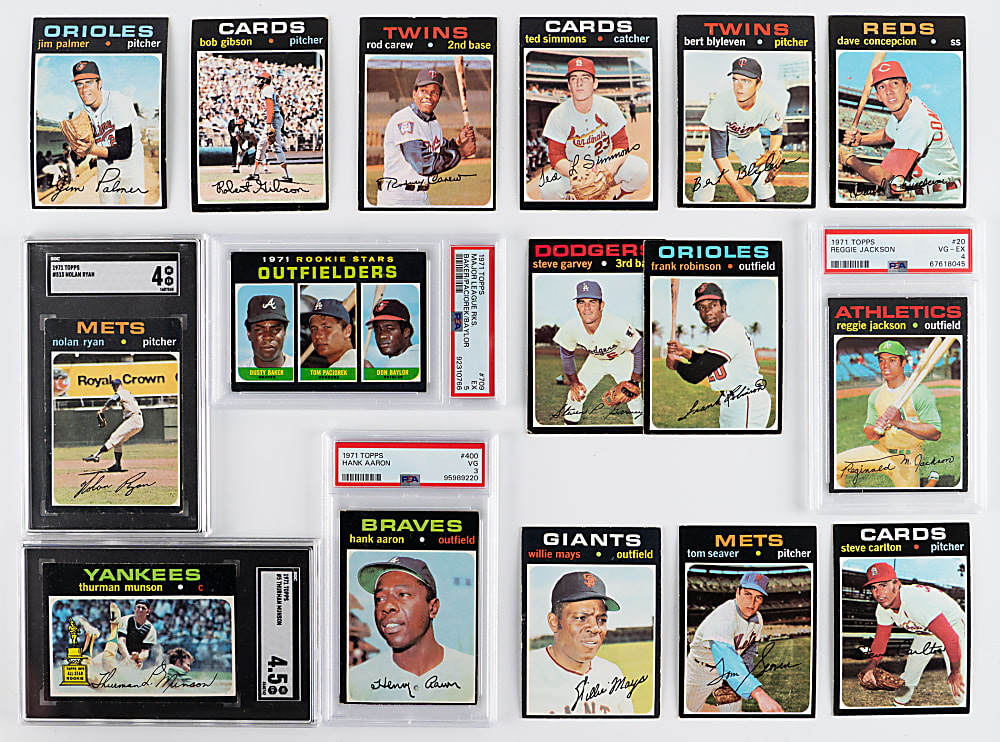 1971 Topps Near Complete Set (681/752) with (5) Graded Keys & (65) High Numbers