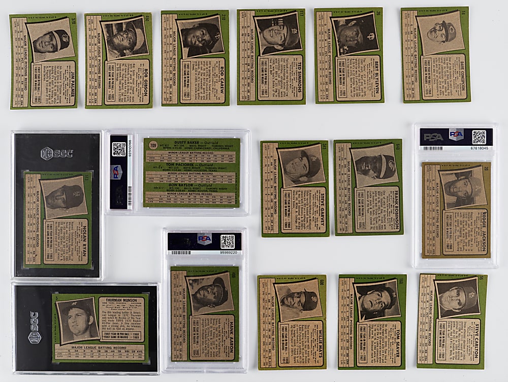 1971 Topps Near Complete Set (681/752) with (5) Graded Keys & (65) High Numbers