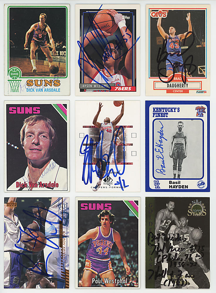 1970s-2000s Signed Basketball Card Collection (69) with Hall of Famers & Stars