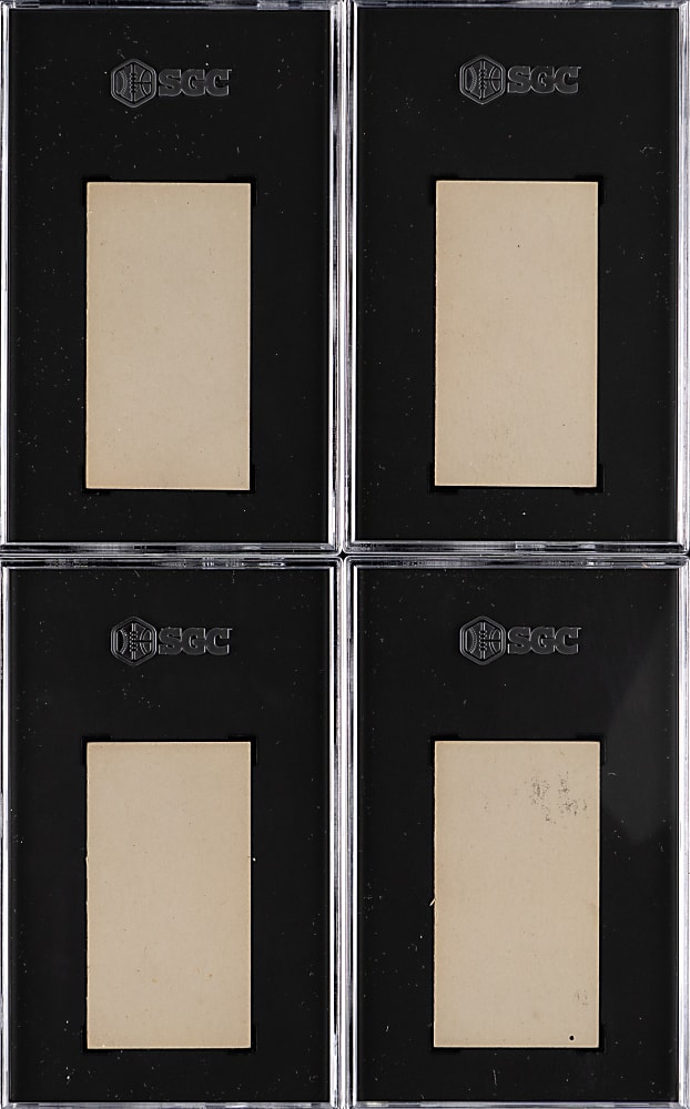 1916 M101-4 Blank Backs SGC EX+ 5.5 Graded Group (4)
