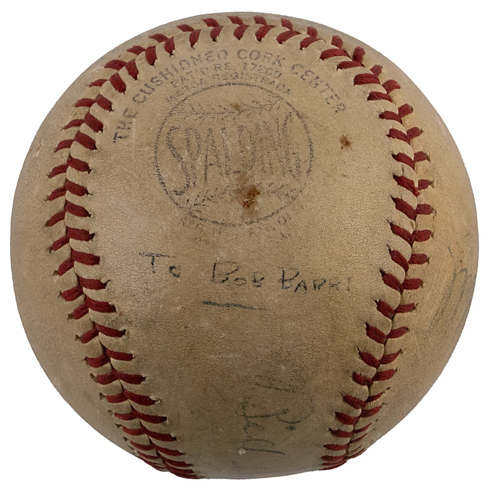 1944 Hall of Famers & Stars Multi-Signed ONL/Frick with (5) Signatures Including Carl Hubbell, Harry Heilmann - Full JSA LOA