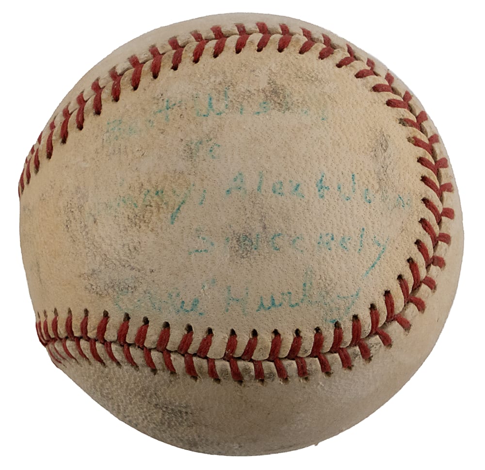 Eddie (Ed) Hurley (d.1969) Single-Signed OAL/Cronin Baseball with Full JSA
