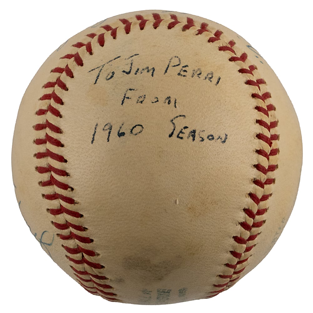 1960 American League Umpire Crew Multi-Signed OAL/Cronin Baseball with (4) Signatures Including Nestor Chylak - Full JSA LOA