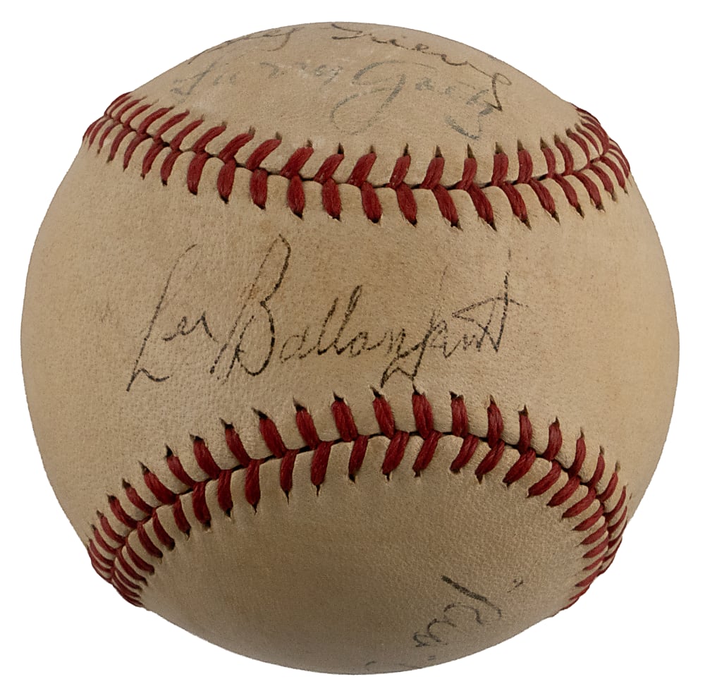 1940s-1950s National League Umpires Multi-Signed ONL/Frick Baseball with (6) Signatures Including Bill Klem (D.1951) - Full JSA LOA