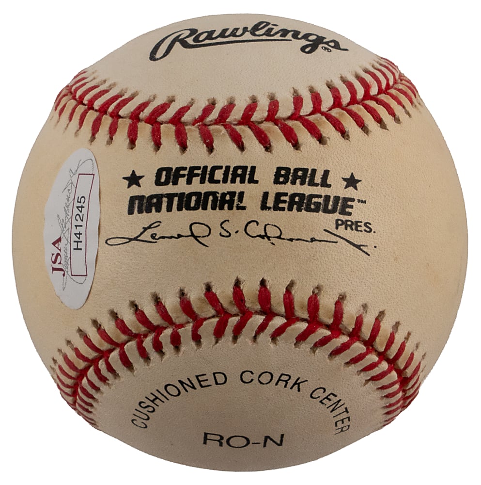 Jack Buck Single-Signed ONL/Coleman Baseball with "HOF '87" Inscription - JSA