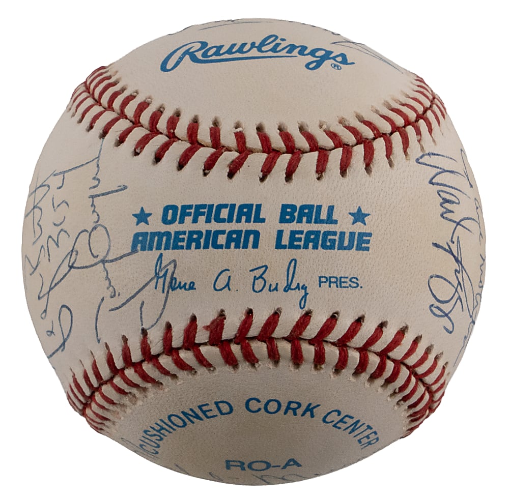 Superb 3000 Hit Club Multi-Signed Baseball with Rose, Aaron, Musial, Mays & Gwynn - JSA LOA