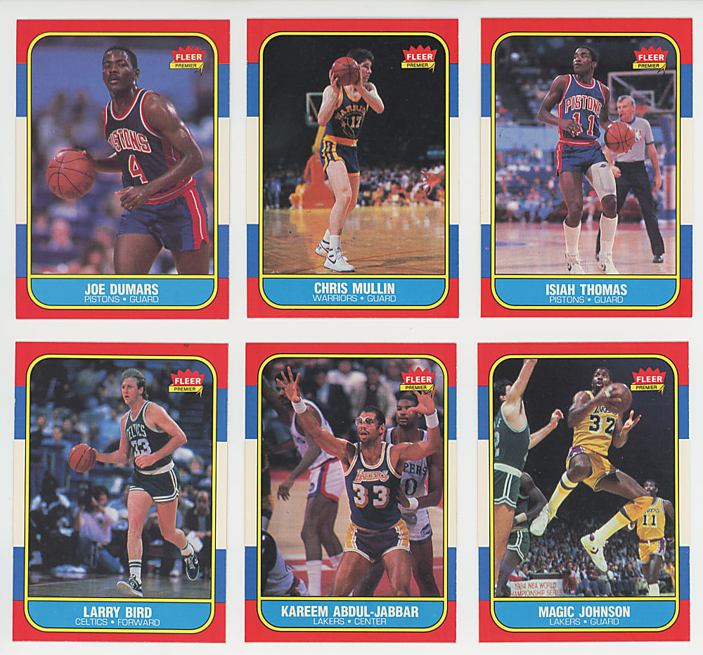 1986-1987 Fleer Basketball Near Complete Set (131/132) - Clean!