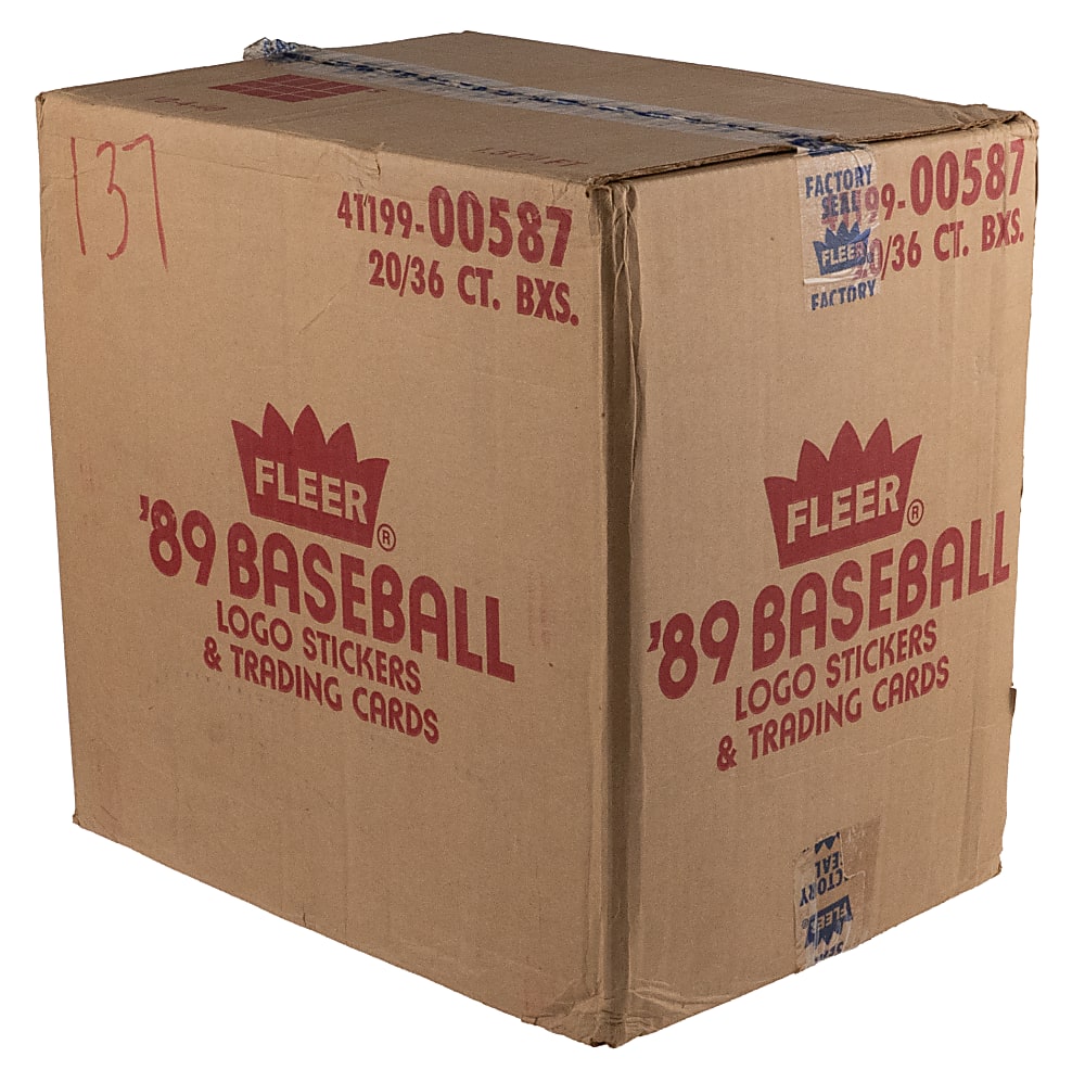 1989 Fleer Sealed Wax Box Case (20 Boxes)