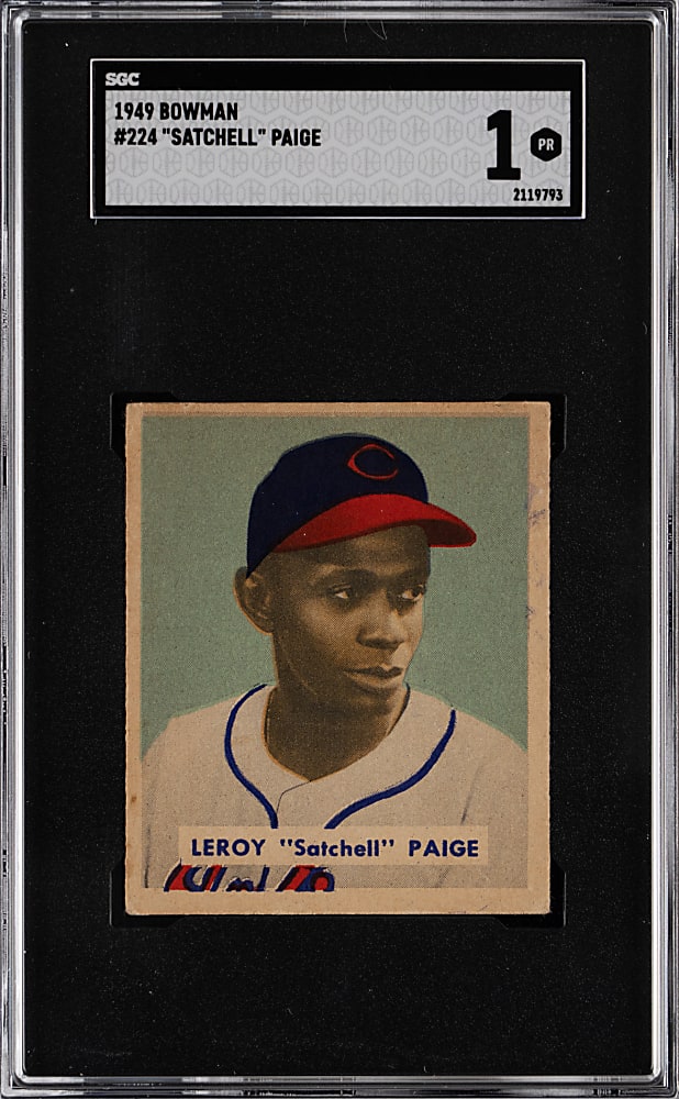 1949 Bowman #224 Satchel Paige Rookie High Number SGC POOR 1
