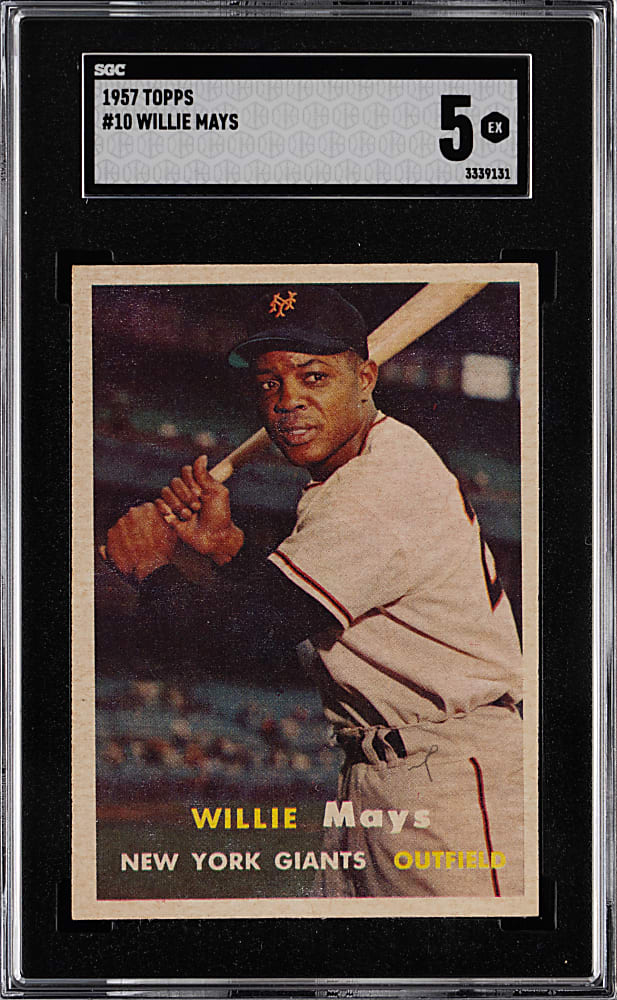 1957 Topps #10 Willie Mays SGC EX 5