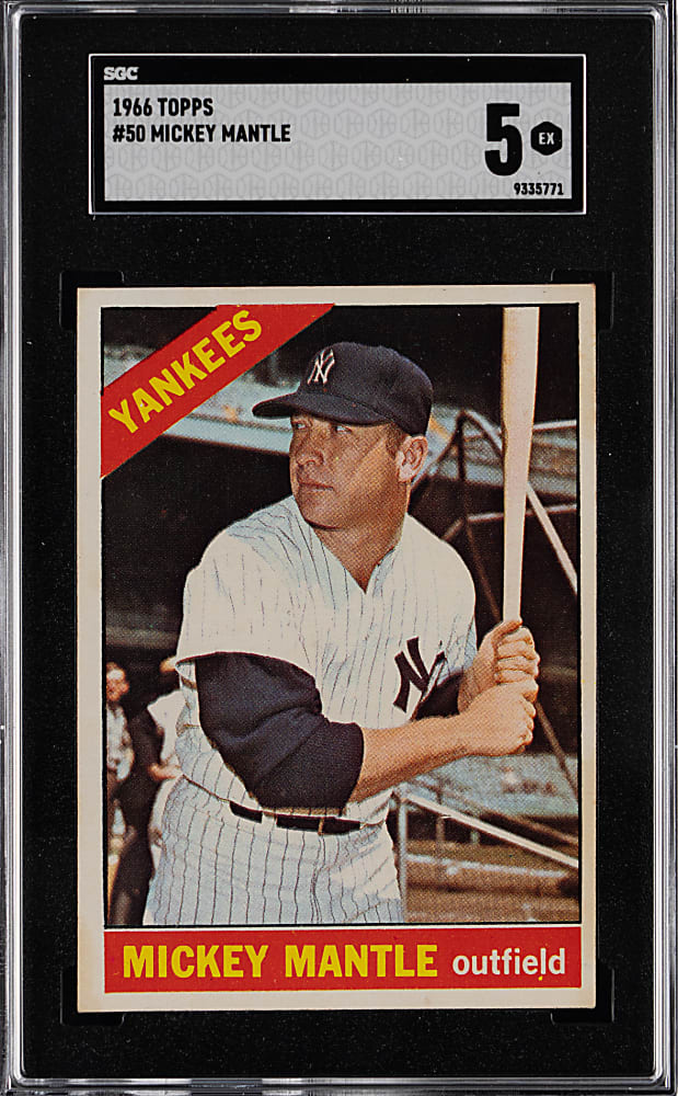 1966 Topps #50 Mickey Mantle SGC EX 5