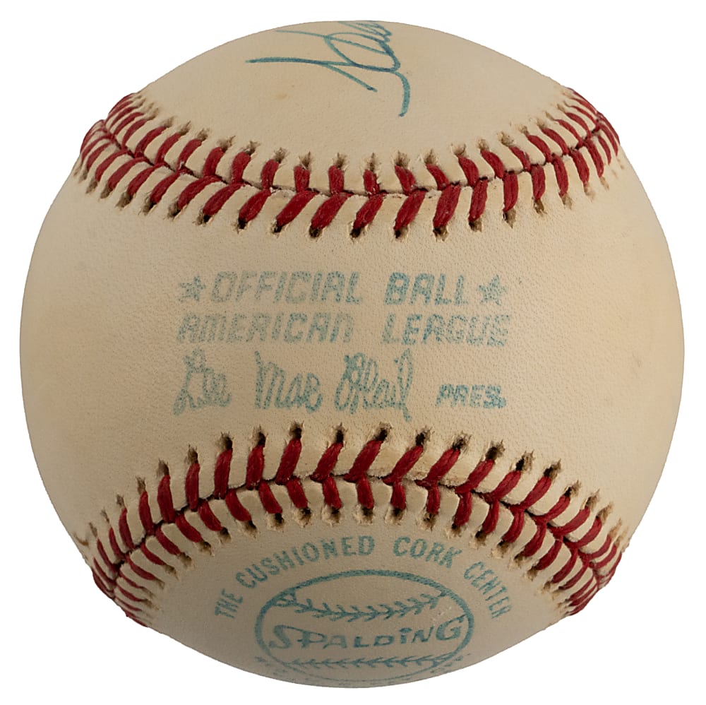 Hank Aaron Single-Signed OAL/MacPhail Baseball with Full JSA