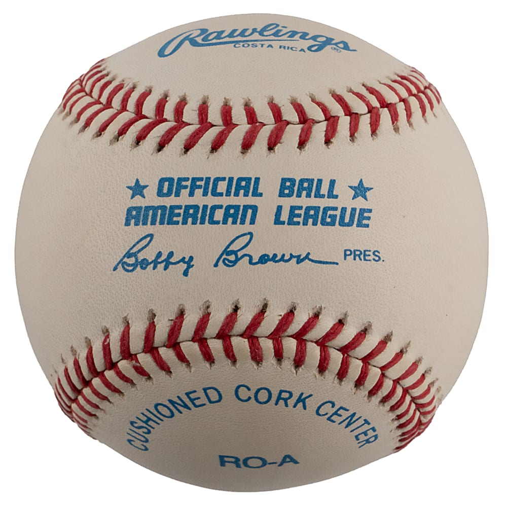 Mickey Mantle Single-Signed OAL/Brown Baseball