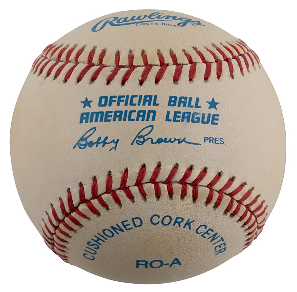 Mickey Mantle Single-Signed OAL/Brown Baseball