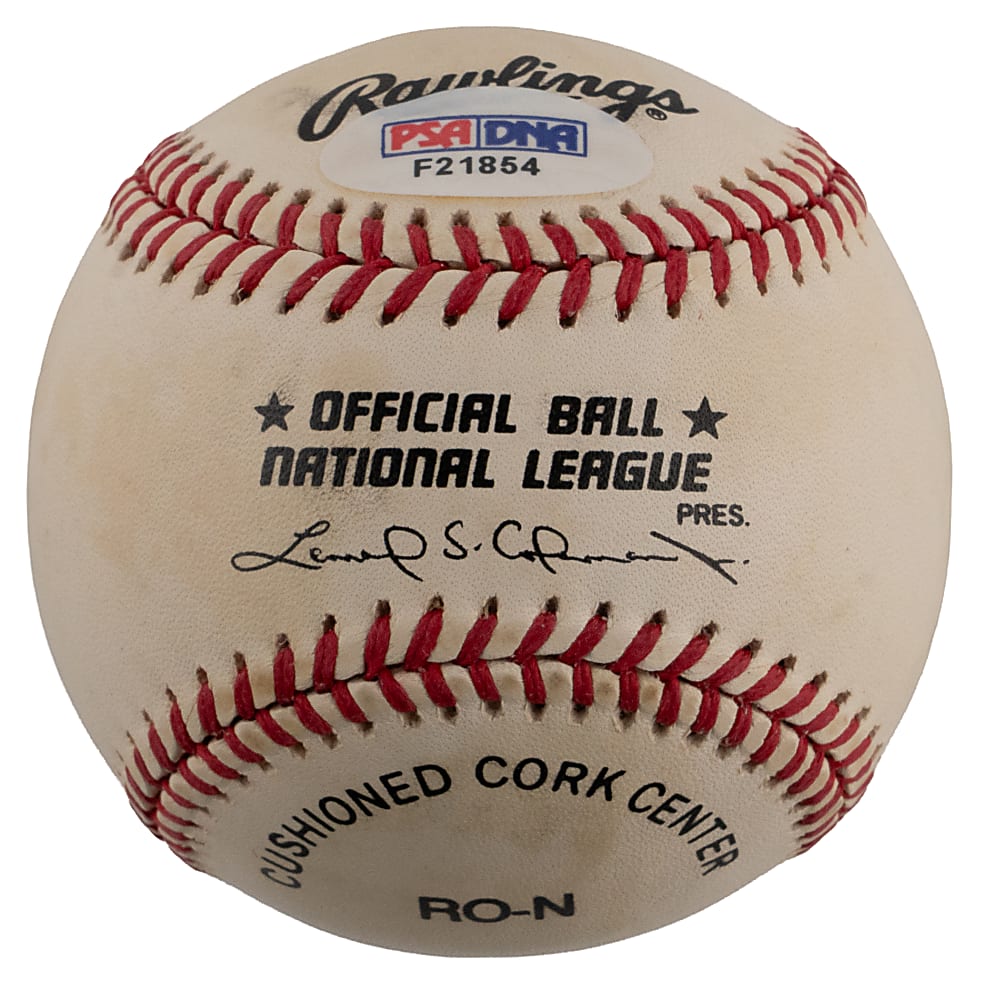 Curt Flood Single-Signed ONL/Coleman Baseball - PSA/DNA