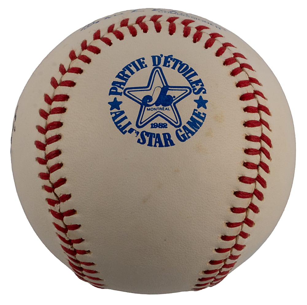 Waite Hoyt Single-Signed 1982 All-Star Game Baseball - PSA/DNA Overall Grade 8.5