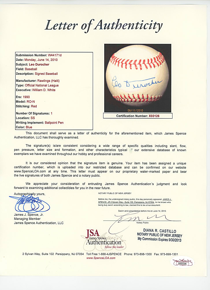 Brooklyn Dodgers Single-Signed Baseball Group (8) with Koufax, Drysdale, Durocher, Reese - All Individually Certified