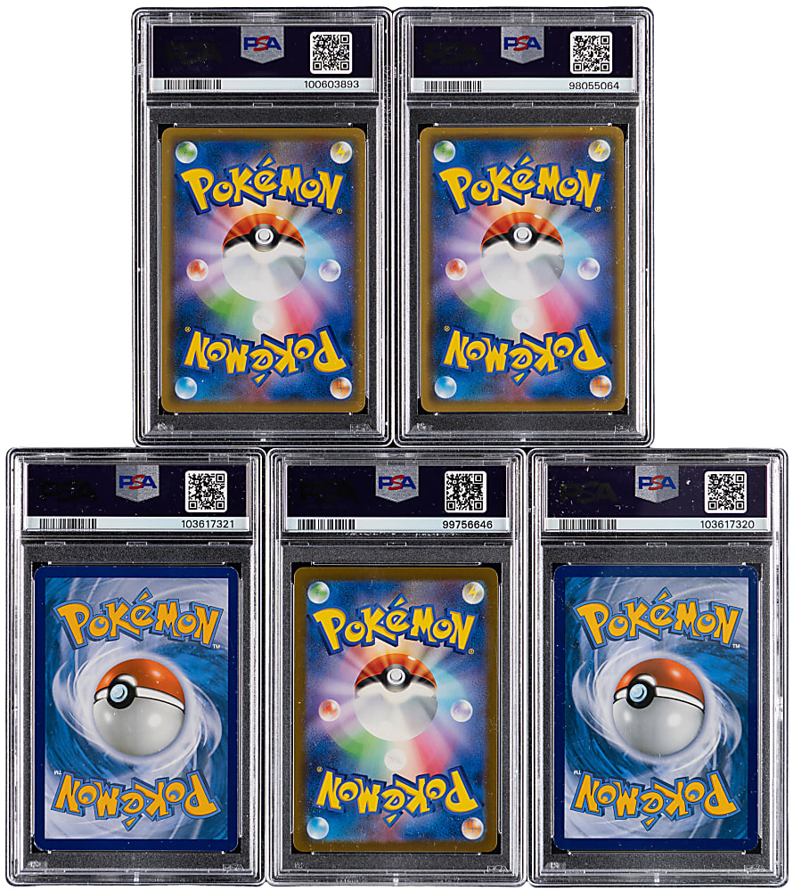 2015-2023 Legendary Pokémon Kyogre & Yveltal PSA Graded Collection (5) with (3) PSA GEM MINT 10