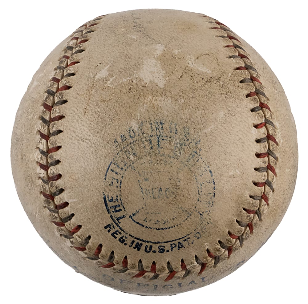 Babe Ruth & Billy Evans Dual-Signed OAL Baseball with Full PSA LOA