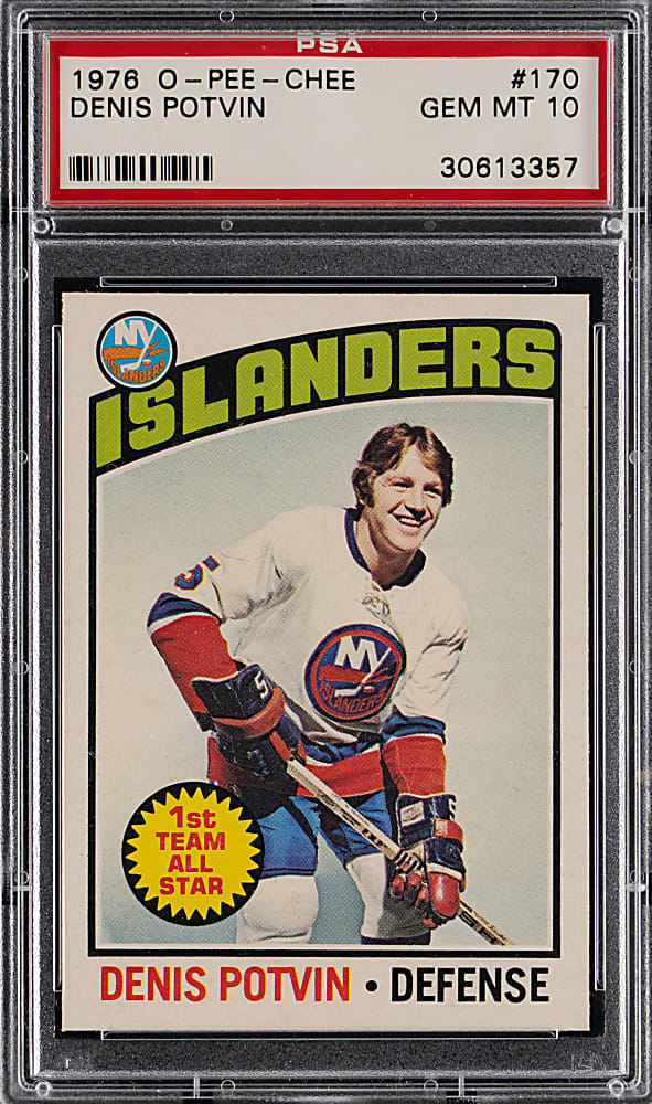 1976-1977 O-Pee-Chee Hockey #170 Denis Potvin PSA GEM MINT 10 - Population 6