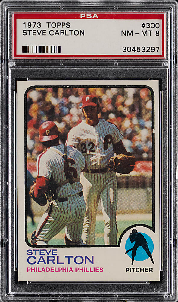 1973 Topps #300 Steve Carlton PSA NM-MT 8