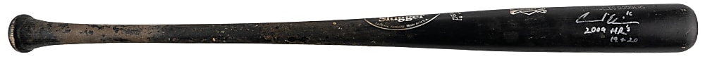 2009 Andre Ethier Signed Game-Used Bat Attributed to Home Runs 19 & 20 Inscription – PSA/DNA GU 8 and Photo-Match LOA