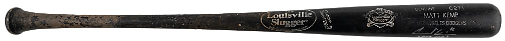 2009 Andre Ethier Signed Game-Used Bat Attributed to Home Runs 19 & 20 Inscription – PSA/DNA GU 8 and Photo-Match LOA
