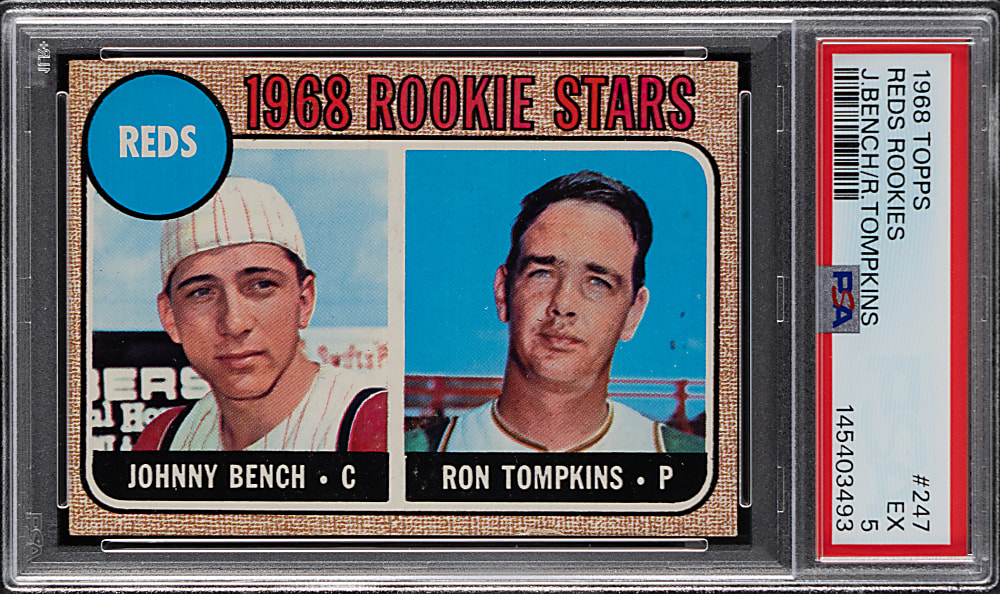 1968 Topps #247 Johnny Bench Rookie PSA EX 5