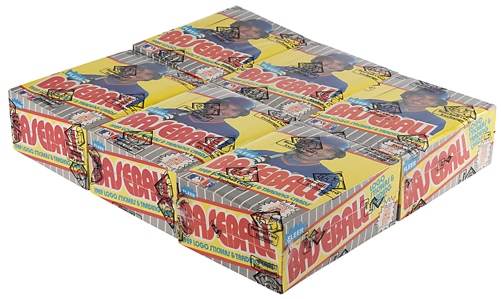 1989 Fleer Unopened Wax Boxes (6) FASC - Each BBCE