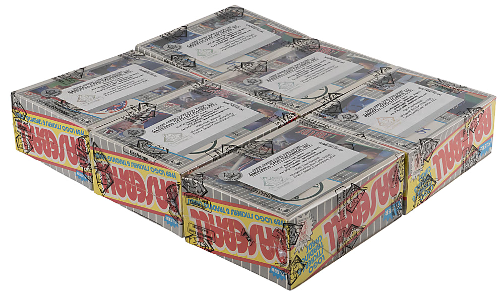 1989 Fleer Unopened Wax Boxes (6) FASC - Each BBCE