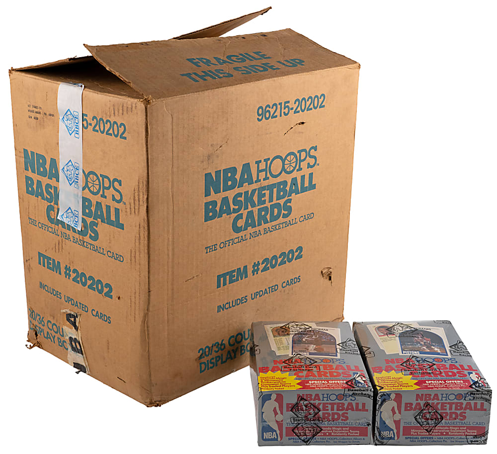 1989-1990 Hoops Basketball Series 2 Partial Case with (12) Unopened Wax Boxes FASC - Each BBCE