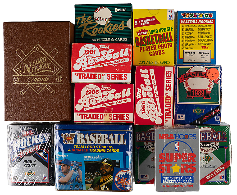 1981-1991 Mostly Baseball Traded/Update & Small Set Collection (91) with Many Bonds, Griffey Jr. & B. Jackson Rookies