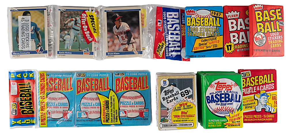 1981-1988 Unopened Collection (23) with Wax Boxes & Packs