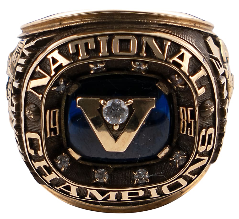 1985 Villanova Wildcats NCAA Basketball National Championship Ring Presented to Assistant Athletic Director Larry Shane - Jeweler LOA