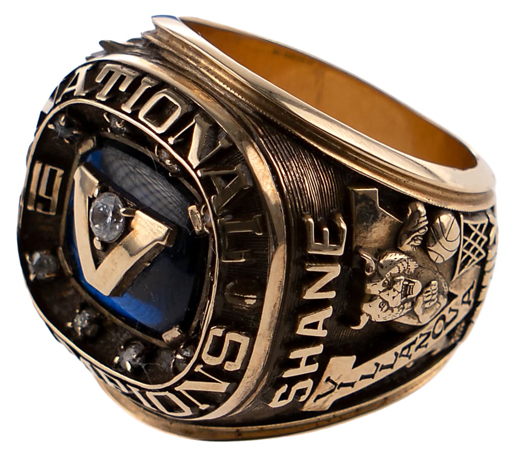 1985 Villanova Wildcats NCAA Basketball National Championship Ring Presented to Assistant Athletic Director Larry Shane - Jeweler LOA