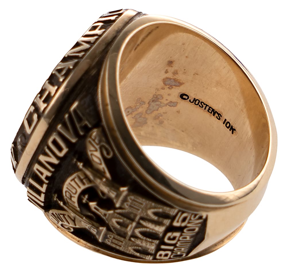1985 Villanova Wildcats NCAA Basketball National Championship Ring Presented to Assistant Athletic Director Larry Shane - Jeweler LOA
