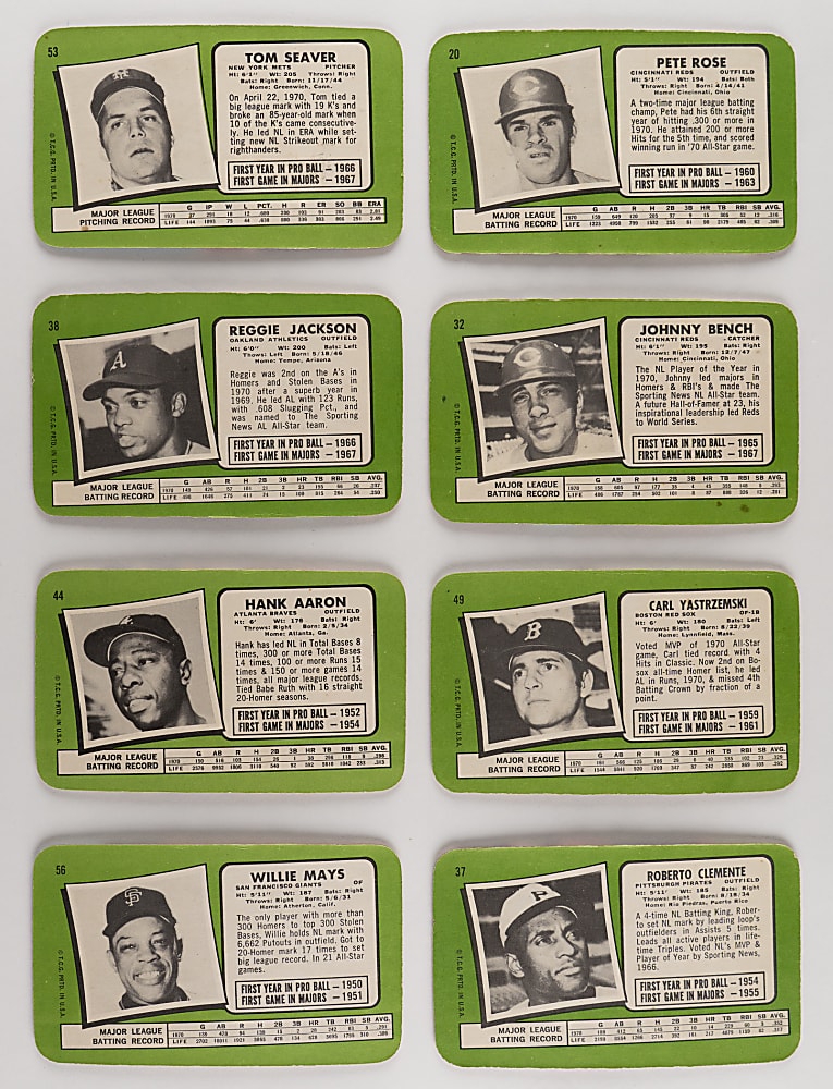 1971 Topps Super Complete Set (63) - Clean!