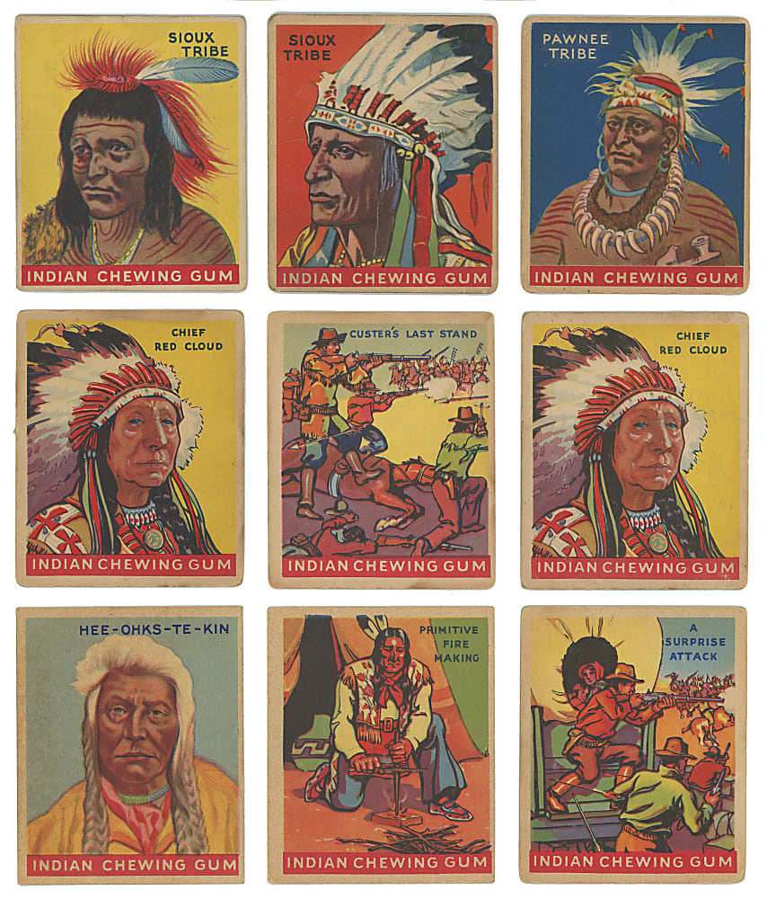 1947 R773 Goudey Indian Gum Collection (250+) with Partial Set (72/96)