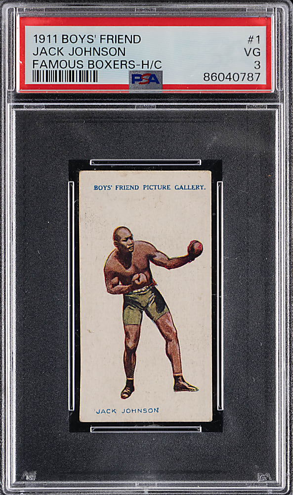 1911 Boy's Friend Famous Boxers #1 Jack Johnson PSA VG 3