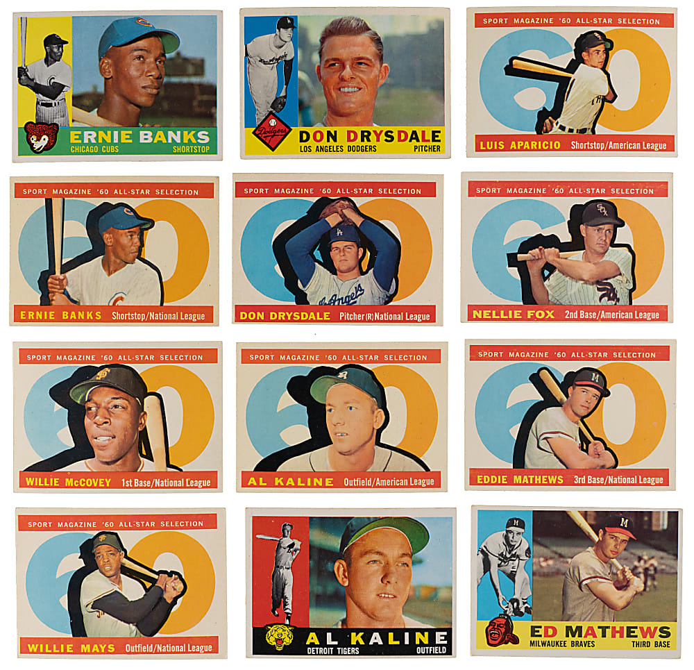 1960 Topps Near Complete Set (566/572) with Aaron, Mantle, McCovey Rookie & Yastrzemski Rookie