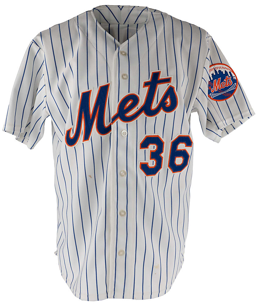 1995 Don Florence Game-Worn New York Mets Home Jersey - Phil Wood LOA