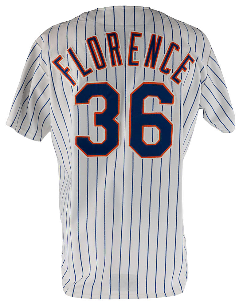 1995 Don Florence Game-Worn New York Mets Home Jersey - Phil Wood LOA